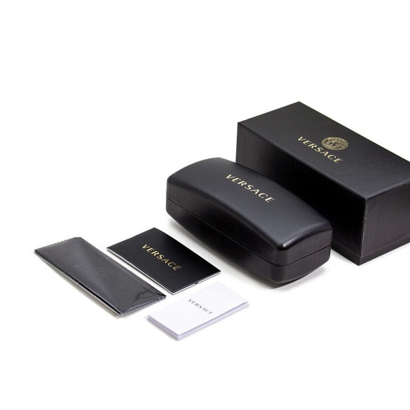 NEW VERSACE SQUARE EYEGLASSES VE1294D 1510 PINK METAL MOD 1294D 1510 EYEWEAR - Picture 3 of 3